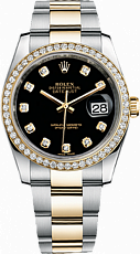 Rolex Datejust 26,29,31,34 mm 31mm Steel and Yellow Gold 178383 black
