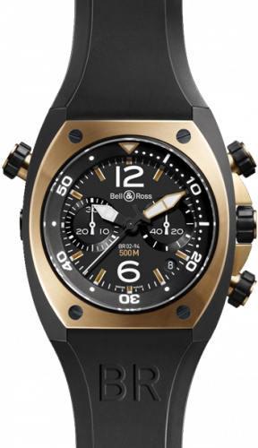 Bell & Ross Marine Chronograph BR 02-94 Pink Gold & Carbon