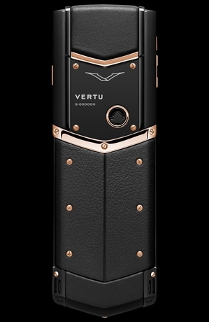 Vertu Signature S Design Pure Black Red Gold Mixed Metals