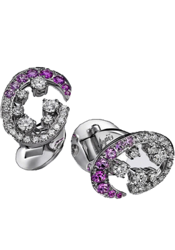 Breguet Accessories Cufflinks white gold diamonds and pink sapphires GJE15BB09.9001