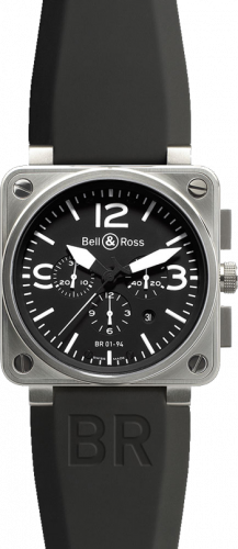 Bell & Ross Aviation BR Instrument BR 01-94 46mm Chronograph BR 01-94 BlackDial Croco