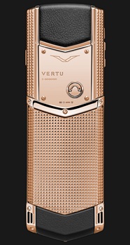 Vertu Signature S Design Clous de Paris 18-carat Red Gold