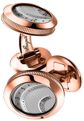 Breguet Accessories Cufflinks Cadran Guilloché pink gold 9905BRGU