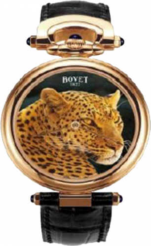 Bovet Miniature Painting leopard 42 mm leopard