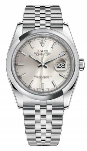 rolex oyster perpetual datejust silver