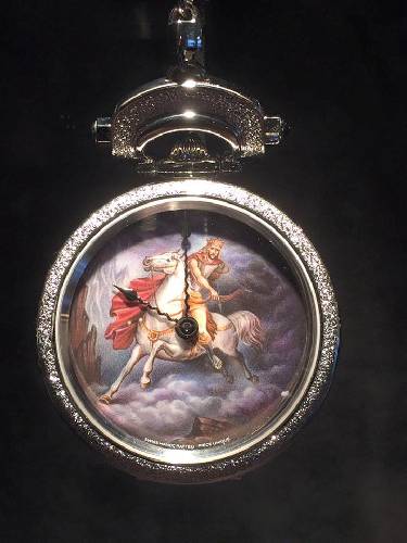 Bovet Miniature Painting 43 mm «Rider of the Apocalypse» white gold AF43588-C12346-PU-P