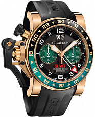 Graham Chronofighter Oversize GMT Black BRG Gold 2OVGR.B16A.K10B