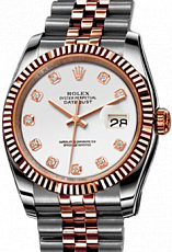 Rolex Datejust 36,39,41 mm 36 mm Steel and Everose Gold 116231 White D