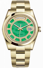 Rolex Day-Date 36 mm Green Jade Carousel Dial 118208-0353