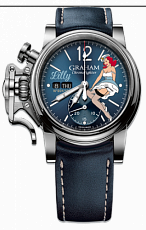 Graham Chronofighter 1695 Vintage NOSE ART LTD Lilly 2CVAS.U05A