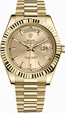 Rolex Архив Rolex 41 mm Yellow Gold 218238 Champagne index dial