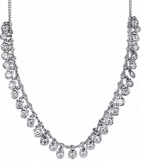 Jacob & Co. Jewelry Bridal Bezel-set Round-cut Diamond Necklace 91326616