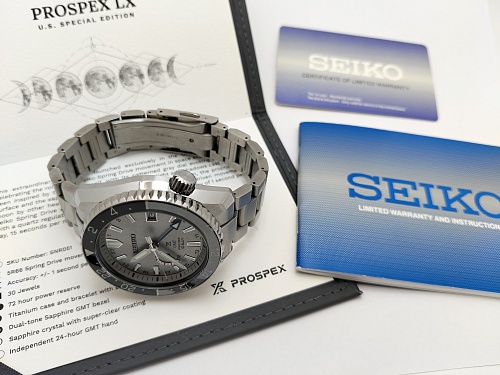 Seiko Prospex LX Line GMT Spring Drive 45mm Titanium SNR051J1