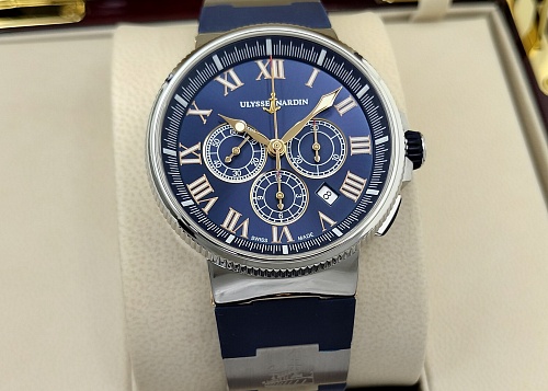 Ulysse Nardin Marine Chronograph Manufacture LE 43mm 1503-150le-3/43-balt v2