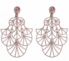 Jacob & Co. Jewelry Fine Jewelry Abanico Full Pave Fan Earrings 91328443
