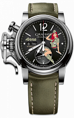 Graham Chronofighter 1695 Vintage NOSE ART LTD Anna 2CVAS.B22A