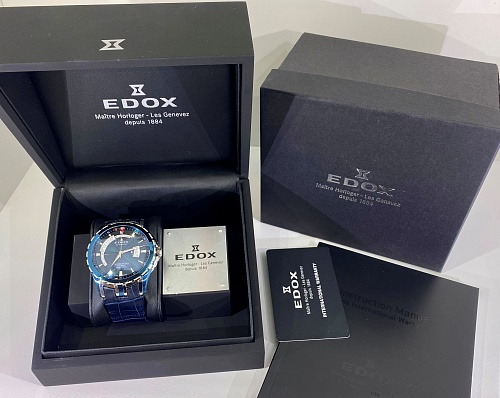 Edox Grand Ocean Day Date Automatic 45mm 83006-357BBUIN