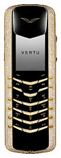 Vertu Signature M Design Yellow Gold Pave Diamonds With Baguette Keys