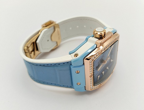 Hublot Spirit of Big Bang Blue Ceramic King Gold Diamonds 39mm 665.EO.891L.LR.1204