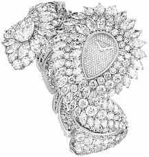 Harry Winston Jewels That Tell Time Paisley Diamond Bracelet Watch Paisley Diamond Bracelet Watch
