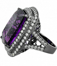 Jacob & Co. Jewelry High Jewelry Amethyst Diamond Ring 91327336