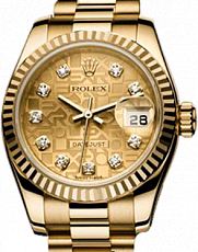 Rolex Datejust 26,29,31,34 mm Lady 26mm Yellow Gold 179178 Champagne D