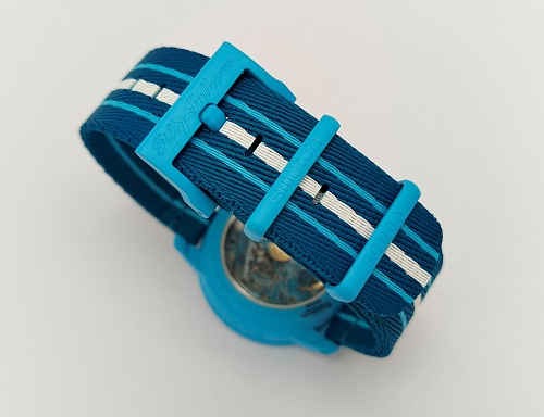 Blancpain x Swatch Scuba Fifty Fathoms Blue Lagoon 42mm SO35L400