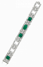 Jacob & Co. Jewelry High Jewelry Emerald Diamond Bracelet 91224693