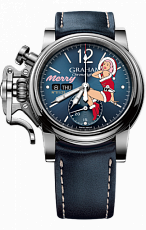 Graham Chronofighter 1695 Vintage NOSE ART LTD Merry 2CVAS.U06A