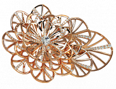 Jacob & Co. Jewelry Fine Jewelry Abanico Two Finger Flower Cocktail Ring 91327175