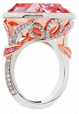 Jacob & Co. Jewelry Rare Diamonds Pink Radiant Cut Diamond Ring 91019815