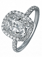 Jacob & Co. Jewelry Bridal Cushion-Cut Diamond Engagement Ring 90814021