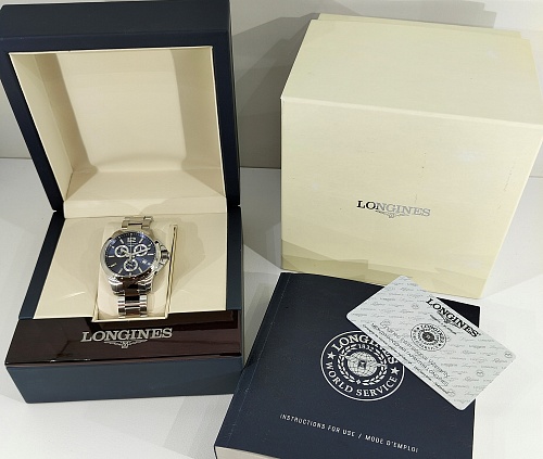 Longines Conquest Quartz Chronograph 36mm L3.379.4.96.6