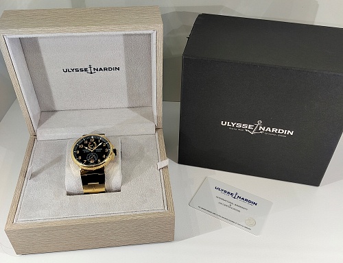 Ulysse Nardin Marine Chronometer Manufacture Gold 43mm 1186-126-3/62