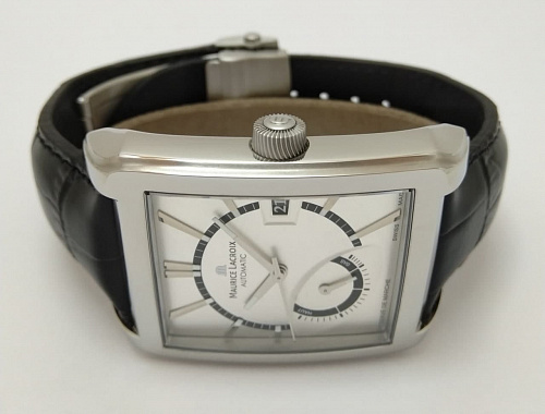 Maurice Lacroix Pontos Rectangulaire Reserve de Marche PT6217-SS001-130