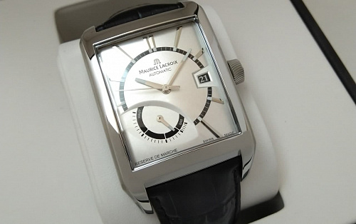 Maurice Lacroix Pontos Rectangulaire Reserve de Marche PT6217-SS001-130