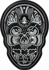 L' Epée Настенные часы Vanitas Fiona Krüger & L'Epée 1839 Dark Edition