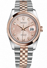 Rolex Datejust 36,39,41 mm 36 mm Steel and Everose Gold 116201 Pink Jubilee