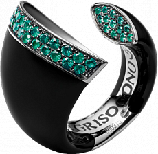 De Grisogono Jewelry Black Bell Collection Ring 53701/05