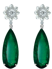 Jacob & Co. Jewelry High Jewelry Emerald Diamond Earrings 91121838