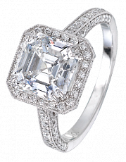 Jacob & Co. Jewelry Bridal Square Emerald-Cut Solitaire 90606967