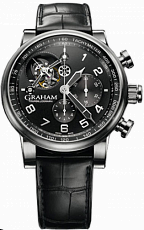 Graham Tourbillograph Mens Wristwatch Silverstone 2TSAS-B02A-01