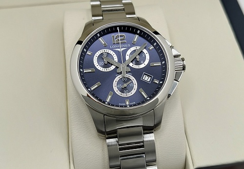 Longines Conquest Quartz Chronograph 36mm L3.379.4.96.6