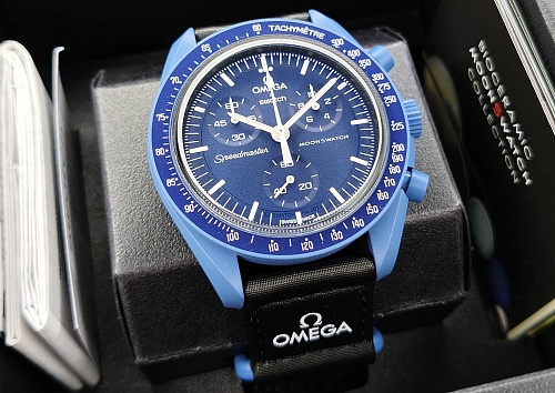 Omega x Swatch Mission to Neptune Moonswatch 42mm SO33N100