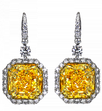 Jacob & Co. Jewelry High Jewelry Fancy Yellow Diamond Drop Earrings 91226170
