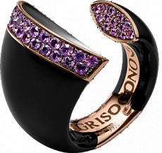 De Grisogono Jewelry Black Bell Collection Ring 53701/06