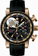 Graham Tourbillograph Mens Wristwatch Silverstone Woodcote Limited Edition 2TWBE.B07A.C104C