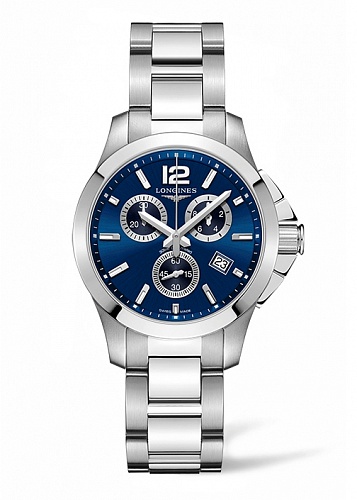 Longines Conquest Quartz Chronograph 36mm L3.379.4.96.6