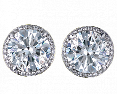 Jacob & Co. Jewelry Bridal Round Solitaire Earrings 90815557