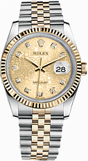 Rolex Datejust 36,39,41 mm 36 mm Steel and Yellow Gold 116233 Jubilee gold